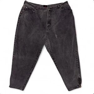 Vintage Sasson Oo-La-La Black Acid Wash Denim Jeans